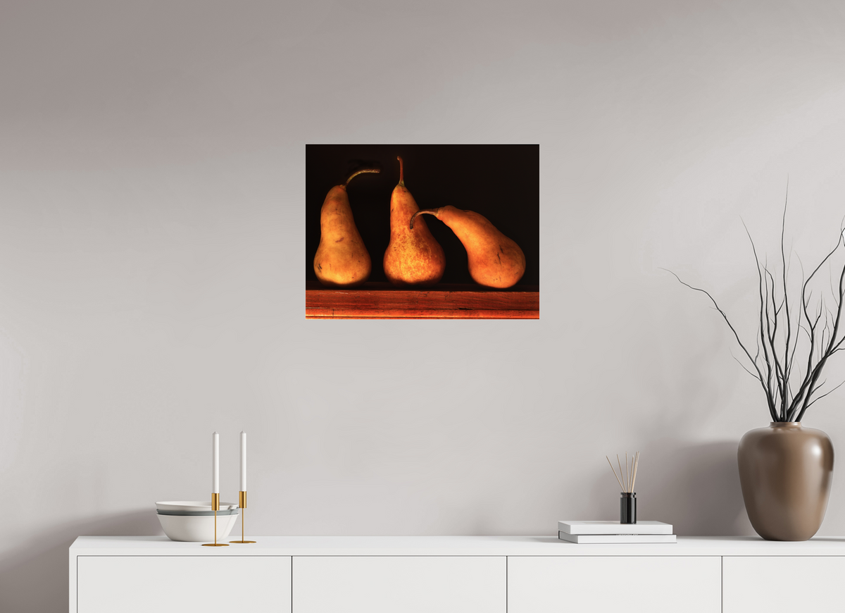 24 x 18″, Photo Print Under Acrylic Glass Three Pears