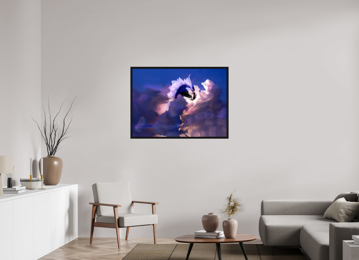 42.9 x 31″, Floater Frame Sunflower Creation