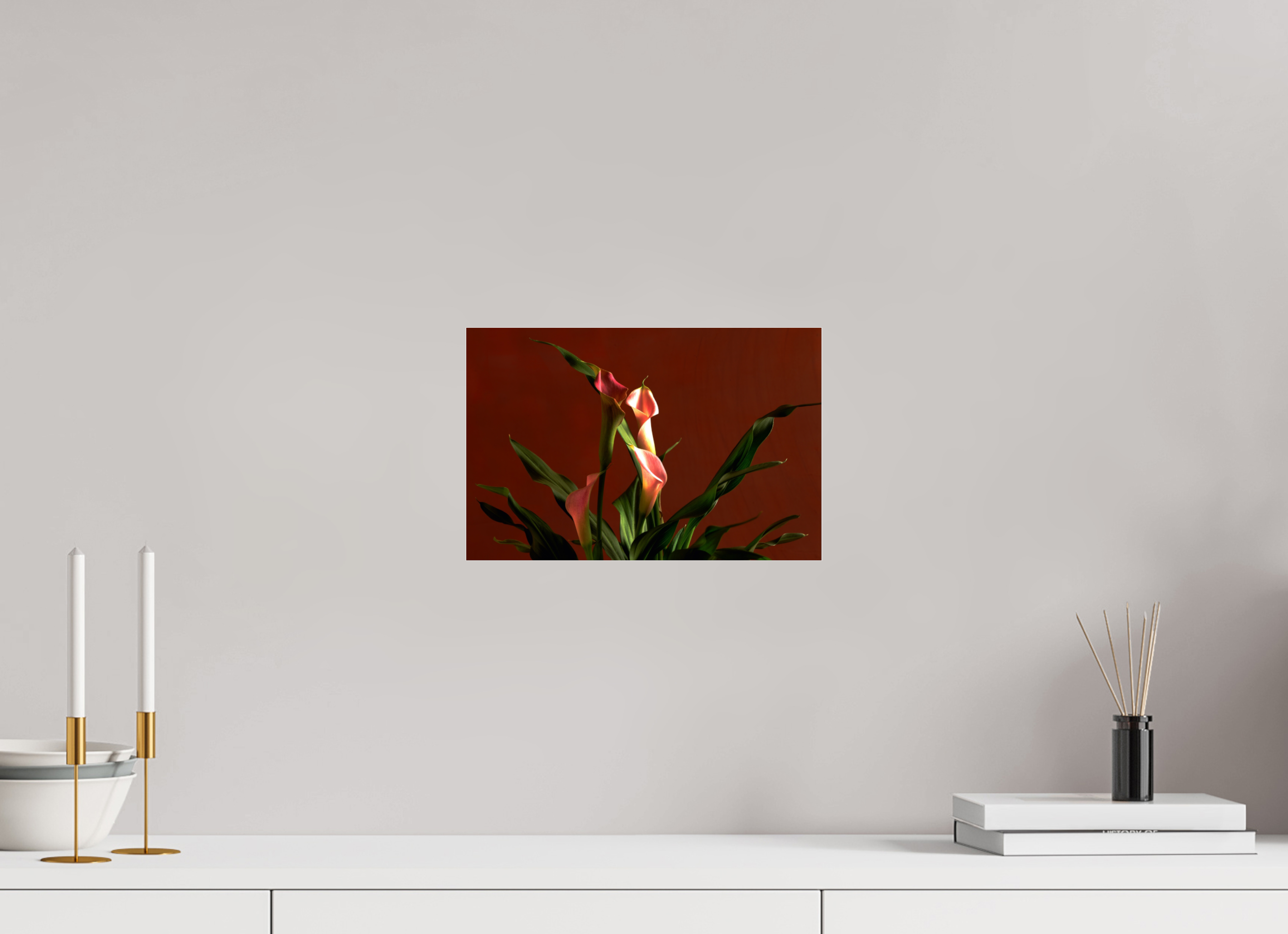 12.2 x 8″, Photo Print Under Acrylic Glass A study in Peach