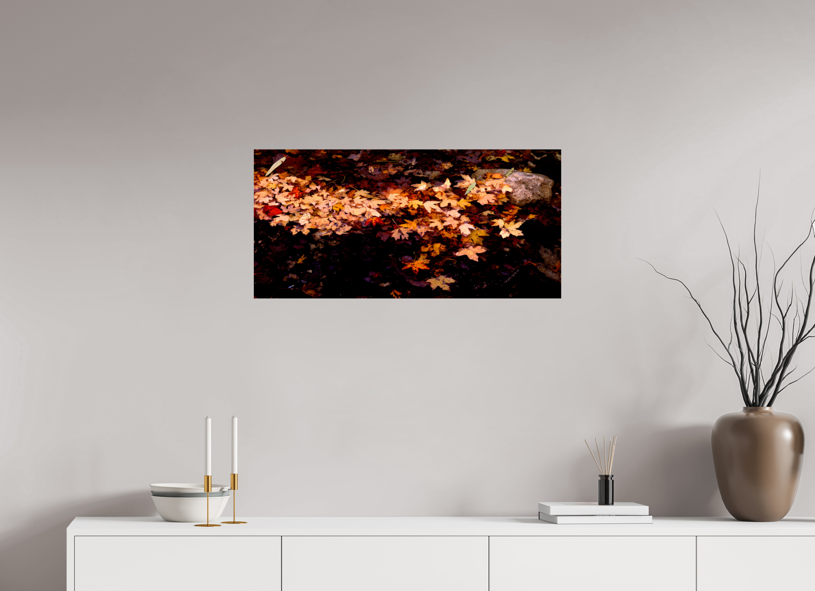 33 x 16″, Photo Print On Fuji Crystal DP II Autumn Leaves