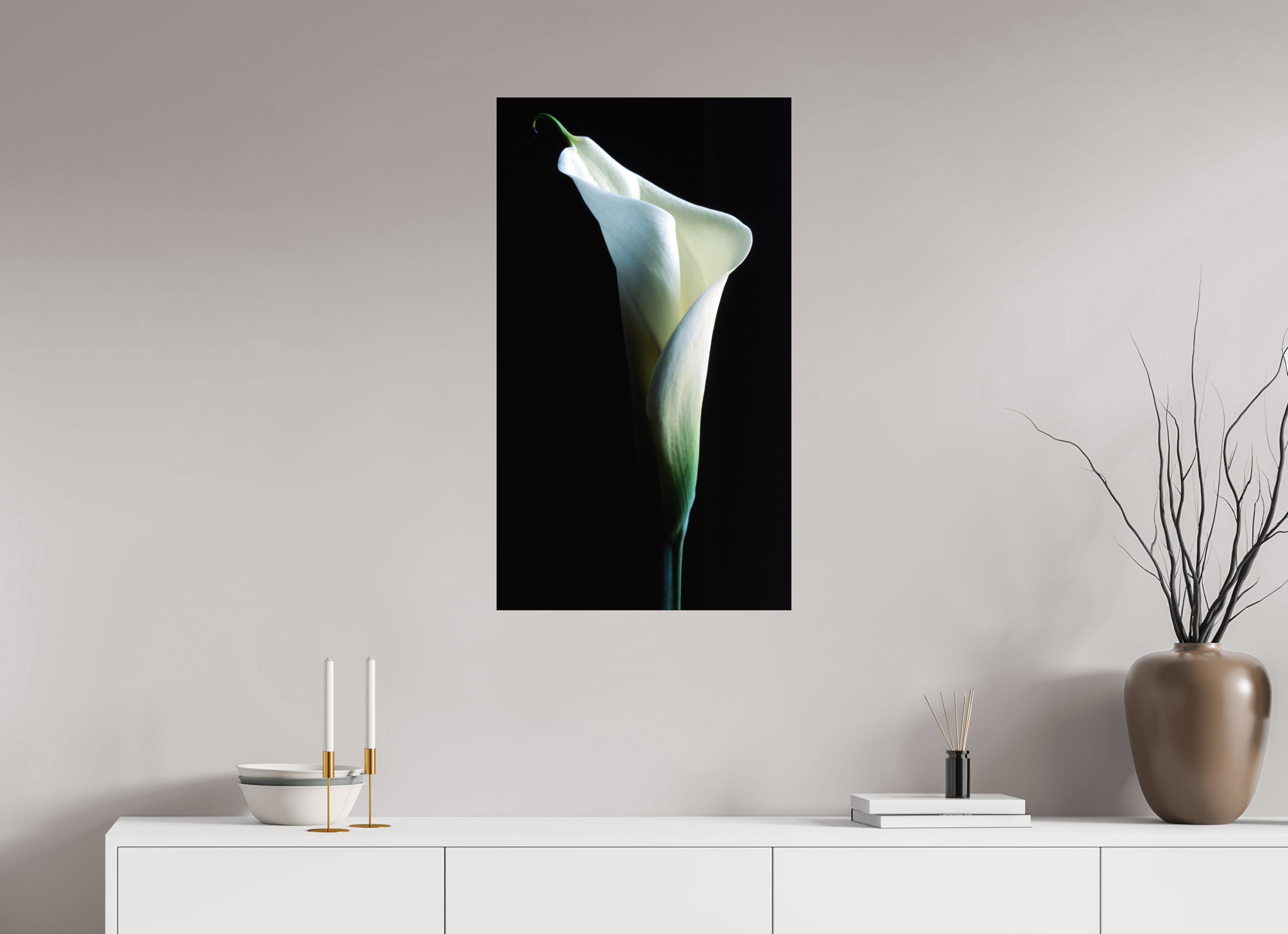 20 x 34.8″, Photo Print On Fuji Crystal DP II Calla Lilly