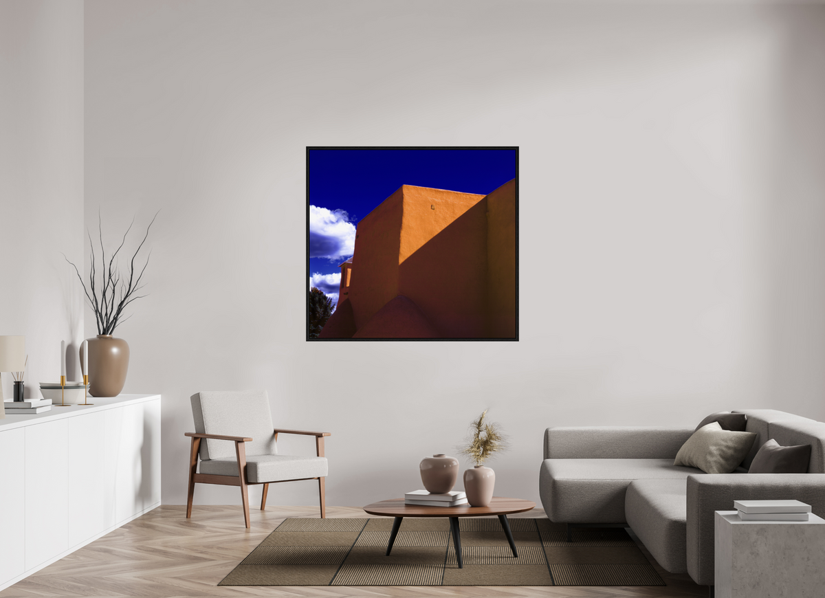 51.5 x 47″, Floater Frame Adobe
