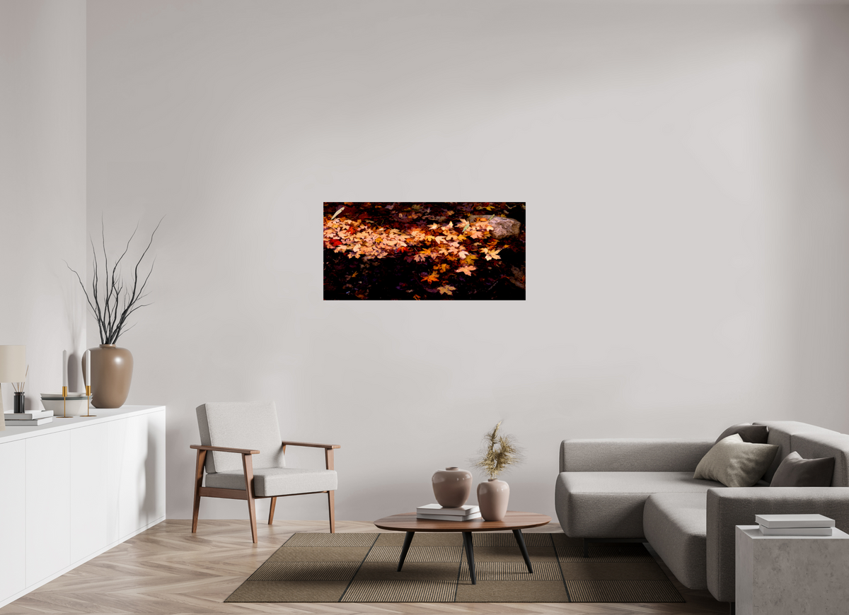 49.4 x 24″, Photo Print On Fuji Crystal DP II Autumn Leaves